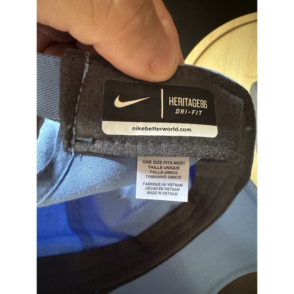 North Carolina Tarheels Hat Mens Strapback  UNC Dri Fit Heritage‎ 86 Nike - Picture 8 of 8